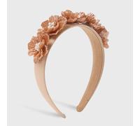 MQPALZKD Diadema de flores tridimensional de simulación de resina, diadema de perlas de imitación de temperamento dulce(black-Soul Eater1)