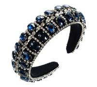 MQPALZKD Diademas for el cabello Cuadrado barroco lleno de diamantes Temperamento vintage Accesorios for el cabello con parte superior de calavera alta(Multi-colored-2)