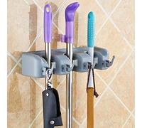 MQPALZKD Montado en la pared Mop Organizer Holder Cepillo Escoba Hanger Home Storage Rack Bath Sucion Hanging Pipe Hooks Herramientas