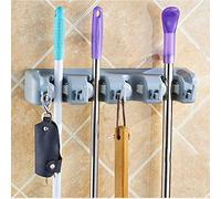 MQPALZKD Montado en la pared Mop Organizer Holder Cepillo Escoba Hanger Home Storage Rack Bath Sucion Hanging Pipe Hooks Herramientas