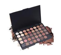 MQPALZKD Paleta de sombras ojos 40 colores, maquillaje for mujeres, sombra Color tierra, herramienta en polvo mate