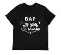 MQTFashFB Bap The Man The Myth The Legend Dad Father's Day Urdu T Shirt Black