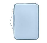 MQVQAUBST Bolso de cuero de PU for tableta, funda for ordenador portátil, adecuada for Apple Mac/Lenovo/Xiaomi/Huawei(LIGHT BLUE,11-inch)
