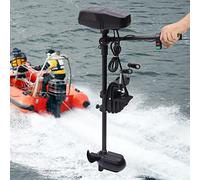 Mqwdxzfes Motor fueraborda eléctrico de 48 V 1400 W, motor sin escobillas con pantalla LED y empuje de 118 kg, motor eléctrico fueraborda para botes hinchables, kayak, barco de pesca, hasta 1500 kg