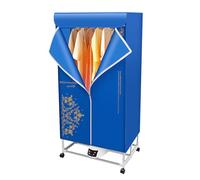 Mqwdxzfes Tendedero eléctrico de 1500 W, portátil, plegable con mando a distancia, secado rápido, tendedero para el hogar, viajes, camping, hasta 30 kg, temporizador de 240 minutos, silencioso de 45