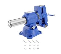 Mqwdxzfes Tornillo de banco de 4 pulgadas, 100 mm, giratorio 360°, multifunción, con yunque, envergadura para carpintería, soldadura, trabajo en metal, banco de trabajo