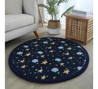 MQXDNFDC Alfombra redonda y suave, duradera, antideslizante, para sala de estar, 2 cm de grosor, alfombra de juego para niños, alfombra decorativa para el hogar