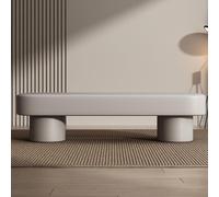 MQXDNFDC Banco de zapatos de entrada, banco de comedor de piel sintética tapizado al final de la cama para dormitorio, marco de madera maciza, banco otomano moderno para sala de estar, comedor (120 x