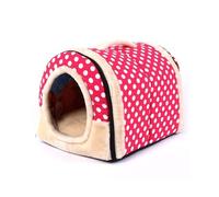 MQXDNFDC Cama acogedora para perros, para interiores y exteriores, para mascotas, antideslizante, para gatos, perros, cama cálida y cómoda, cama calmante con cremallera (estilo C, 55 x 45 x 40 cm)