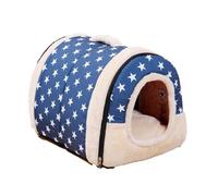 MQXDNFDC Cama acogedora para perros, para interiores y exteriores, para mascotas, antideslizante, para gatos, perros, cama cálida y cómoda, cama calmante con cremallera (estilo A, 42 x 35 x 30 cm)