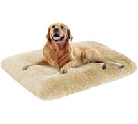 MQXDNFDC Cama de felpa para perros y mascotas, colchón suave para jaula de perro, cojín cálido para perros, cachorros, gatos, jaulas, tapete antideslizante para mascotas, cama para sofá cama interior