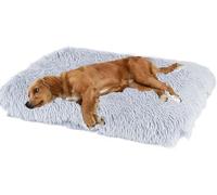 MQXDNFDC Cama grande para perros y gatos, cojín suave para mascotas, tapete de lujo mejorado para perros, almohadilla lavable para jaula de perro, parte inferior impermeable y antideslizante,