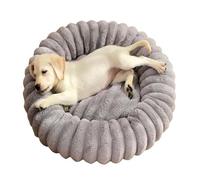 MQXDNFDC Cama para perro, alfombra de felpa recta para mascotas, cama redonda de pelo largo, cama cálida para perro, cama para perro, parte inferior antideslizante, lavable a máquina, para dormir,