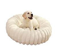 MQXDNFDC Cama para perro, alfombra de felpa recta para mascotas, cama redonda de pelo largo, cama cálida para perro, cama para perro, parte inferior antideslizante, lavable a máquina, para dormir,