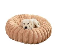 MQXDNFDC Cama para perro, alfombra de felpa recta para mascotas, cama redonda de pelo largo, cama cálida para perro, cama para perro, parte inferior antideslizante, lavable a máquina, para dormir,