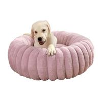 MQXDNFDC Cama para perro, alfombra de felpa recta para mascotas, cama redonda de pelo largo, cama cálida para perro, cama para perro, parte inferior antideslizante, lavable a máquina, para dormir,