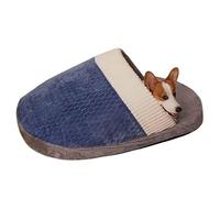 MQXDNFDC Cama para perro con forma de pantufla, cojín de repetición para perros, cama para gatos, cama para mascotas, cama para mascotas, cama para perros pequeños y medianos, gatos, casa de perro,