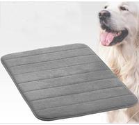 MQXDNFDC Cama para perros y gatos, 90 x 60 cm, lavable, colchón de espuma suave y fina para mascotas, almohada ortopédica para perros, acolchado antideslizante, gris oscuro, XXL - 160 x 80 cm