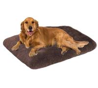 MQXDNFDC Cama suave y grande para perros de 50 x 35 x 6 cm, cojín de felpa cálida de alta calidad, colchón desmontable lavable antideslizante, cama calmante para perros (marrón, 140 x 110 x 15 cm)