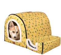 MQXDNFDC Casa extra grande para mascotas, cama de lujo para perro, cojín cálido extraíble para invierno, saco de dormir para perros, saco de dormir para gatos/cachorros, saco de dormir para perros