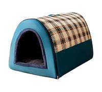 MQXDNFDC Casa para perros para interiores, casa plegable para gatos al aire libre, casa de mascotas para perros, alfombrilla de cama cálida, casa para mascotas, caseta para gatos, casa plegable para