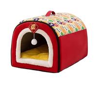 MQXDNFDC Casa portátil para perros 2025, casa de perro de gran espacio, alfombrilla cómoda para mascotas con nido de gato lavable, cueva para cachorros, casa para gatitos de interior A, XXL (B,XXXL)