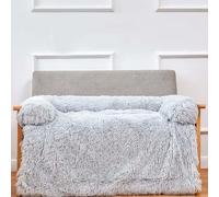 MQXDNFDC Cojín calmante para cama de perro, alivio de la ansiedad, protector de muebles de felpa para mascotas, lavable, antideslizante, cama para mascotas para perros pequeños, medianos y grandes, S