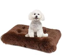 MQXDNFDC Colchón de piel de lujo para perros y gatos, lavable, suave y cálido, colchón de felpa mullida para perros, colchón antideslizante para la ansiedad, cojín de cama para mascotas, S/M/L/XL/XXL