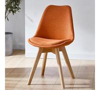 MQXDNFDC Juego de 1/2 sillas de comedor con patas de madera, sillas de cocina modernas tapizadas de lino, sillas auxiliares sin brazos, silla de ocio para cocina, sala de estar, comedor (juego de 1,