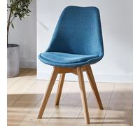 MQXDNFDC Juego de 1/2 sillas de comedor con patas de madera, sillas de cocina modernas tapizadas de lino, sillas laterales sin brazos, silla de ocio para cocina, sala de estar, comedor (juego de 1,
