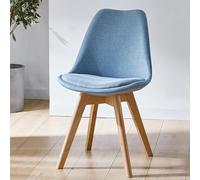 MQXDNFDC Juego de 1/2 sillas de comedor con patas de madera, sillas de cocina modernas tapizadas de lino, sillas laterales sin brazos, silla de ocio para cocina, sala de estar, comedor (juego de 1,