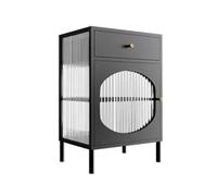 MQXDNFDC Mesa auxiliar moderna mesita de noche con cajones y armario de almacenamiento, mesita de noche moderna mesa auxiliar mesa auxiliar mesa de café para dormitorio, sala de estar, mesa de café
