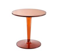MQXDNFDC Mesa auxiliar móvil con borde acrílico, mesa de té nórdico, simple, transparente, mesa de té para balcón, mesa redonda pequeña, mesa de esquina creativa, moderna mesa de café pequeña, mesa