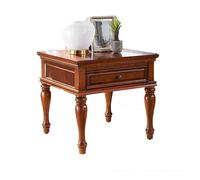 MQXDNFDC Mesa auxiliar móvil con cajón y estante, sofá de sala de estar, armario lateral cuadrado, mesa de teléfono, mesa auxiliar