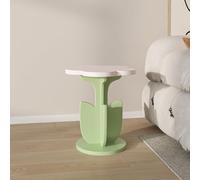 MQXDNFDC Mesa auxiliar móvil de madera maciza, mesa de centro moderna, minimalista, creativa, junto a la sala de estar, decoración del hogar, mesa auxiliar de sofá, mesa auxiliar