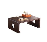 MQXDNFDC Mesa de té pequeña rectangular retro para sala de estar, mesa auxiliar baja para portátil (Argento, 60 x 40 x 30 cm) (70 x 45 x 30 cm)