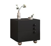 MQXDNFDC Mesas auxiliares de madera maciza estilo crema para dormitorio, estilo italiano, minimalista, armario de almacenamiento, mesita de noche simple, mesita de noche pequeña (color: C, tamaño: