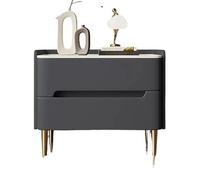 MQXDNFDC Mesas auxiliares de madera maciza pizarra para dormitorio, mesita de noche de piel, simple, moderna, para dormitorio, hogar, mesita de noche pequeña (color: 3, tamaño: 45 cm) (4,45 cm)
