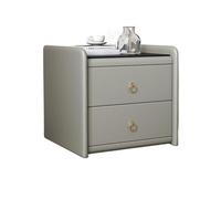 MQXDNFDC Mesas auxiliares dormitorio creativo minimalista mesita de noche doble cajón armario dormitorio mesita de noche de cuero templado encimera encimera taquilla cama mesa auxiliar (color: B) (C)