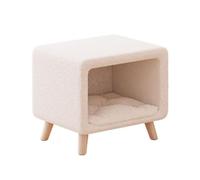 MQXDNFDC Mesas auxiliares para dormitorio, estilo crema, mesita de noche pequeña, estante de almacenamiento simple, mesa auxiliar para el hogar, armario de almacenamiento para dormitorio, mesa