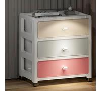 MQXDNFDC Mesita de noche moderna para dormitorio, mesita de noche de plástico, mesas auxiliares dormitorio, material de polipropileno (color: D-53) (A-35)