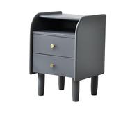 MQXDNFDC Mesitas auxiliares para dormitorio, mesita de noche de madera maciza, moderna y minimalista, mesita de noche para dormitorio, armario de almacenamiento, mesa auxiliar (color: B) (C)