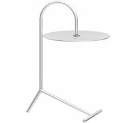 MQXDNFDC Nordic - Mesa auxiliar pequeña de metal, mesa auxiliar redonda creativa, mesa de esquina ligera de lujo, mesa de aperitivos, mesita de noche, para sala de estar, dormitorio, balcón (tamaño:
