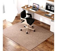 MQXDNFDC Tapete para silla de oficina para suelos de madera dura y azulejos, tapete de silla de escritorio para alfombra de pelo bajo, tapete antideslizante para silla de oficina, tapete