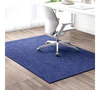 MQXDNFDC Tapetes resistentes para sillas de oficina para suelos de madera dura y moqueta, protector de silla de oficina para piso de madera dura, tapete antideslizante para suelo, podredumbre, 120 x