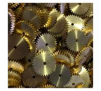 MQXFCZUX 0.5M Modulus 1.98 18T Teeth Metal Copper Brass Gear Wheel Fit 2mm Shaft Gear Customize
