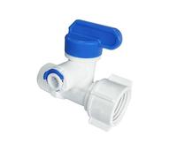 MQXFCZUX 1/2'' Thread to 1/4" 3/8" Tube Water RO Feed Ball Valve Faucet Filter Reverse Osmosis System for Purifier Tap(1/2 to 3/8)