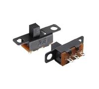 MQXFCZUX 100PCS SS12F15 SS12F15VG4 Toggle Switch 3Pin 1P2T Slide Switch Handle High 4MM