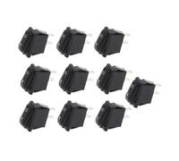 MQXFCZUX 10pcs 2D2P-BLACK NO Light KCD3 34x17.5mm Rocker Switch ON-Off 2Pin 2Position,15A 250VAC/20A 125VAC