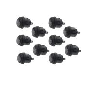 MQXFCZUX 10Pcs 2D2P-BLACK NO Light on/Off SPST Round Boat LED 20mm Rocker Switch no Light 10A